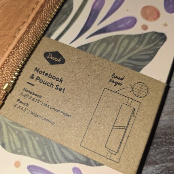 Denik Notebook & Pouch Set BNWT – 5.25"x8.25" Journal 144 Lined Pages + Vegan... - Picture 3 of 7